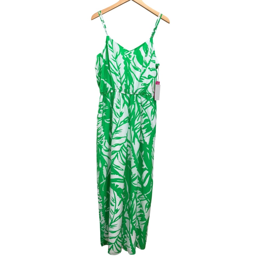 Lilly Pulitzer Jumpsuit Women L Green NEW Tropical Palm Leaf 20th Anniversary